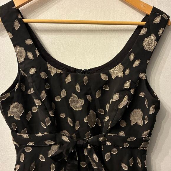 VTG RAMPAGE 90s Y2K Babydoll Dress burnout Whimsigoth Grunge Black Floral 6/8 - Picture 10 of 11